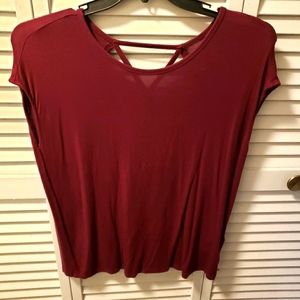 Forever 21 Purple Criss Cross Top